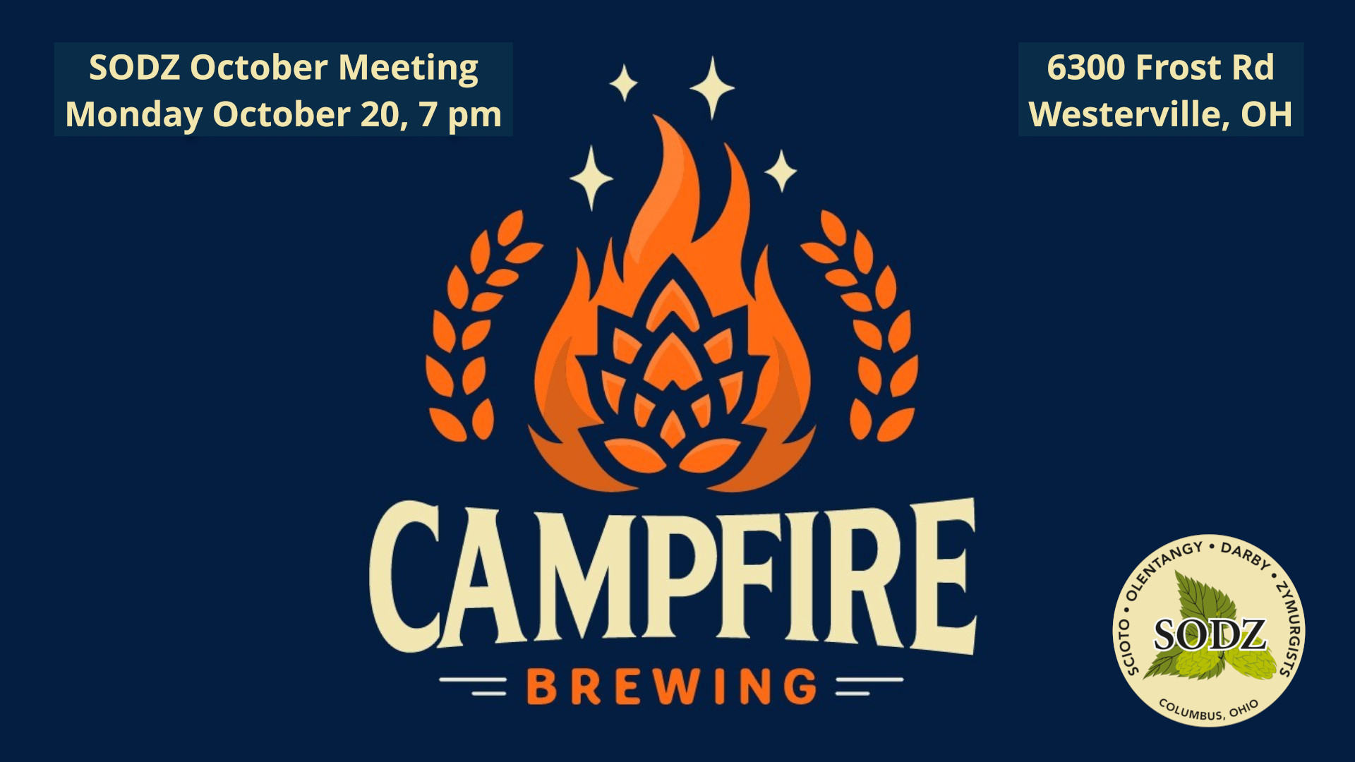 SODZ October 2025 Meeting at Campfire Brewing